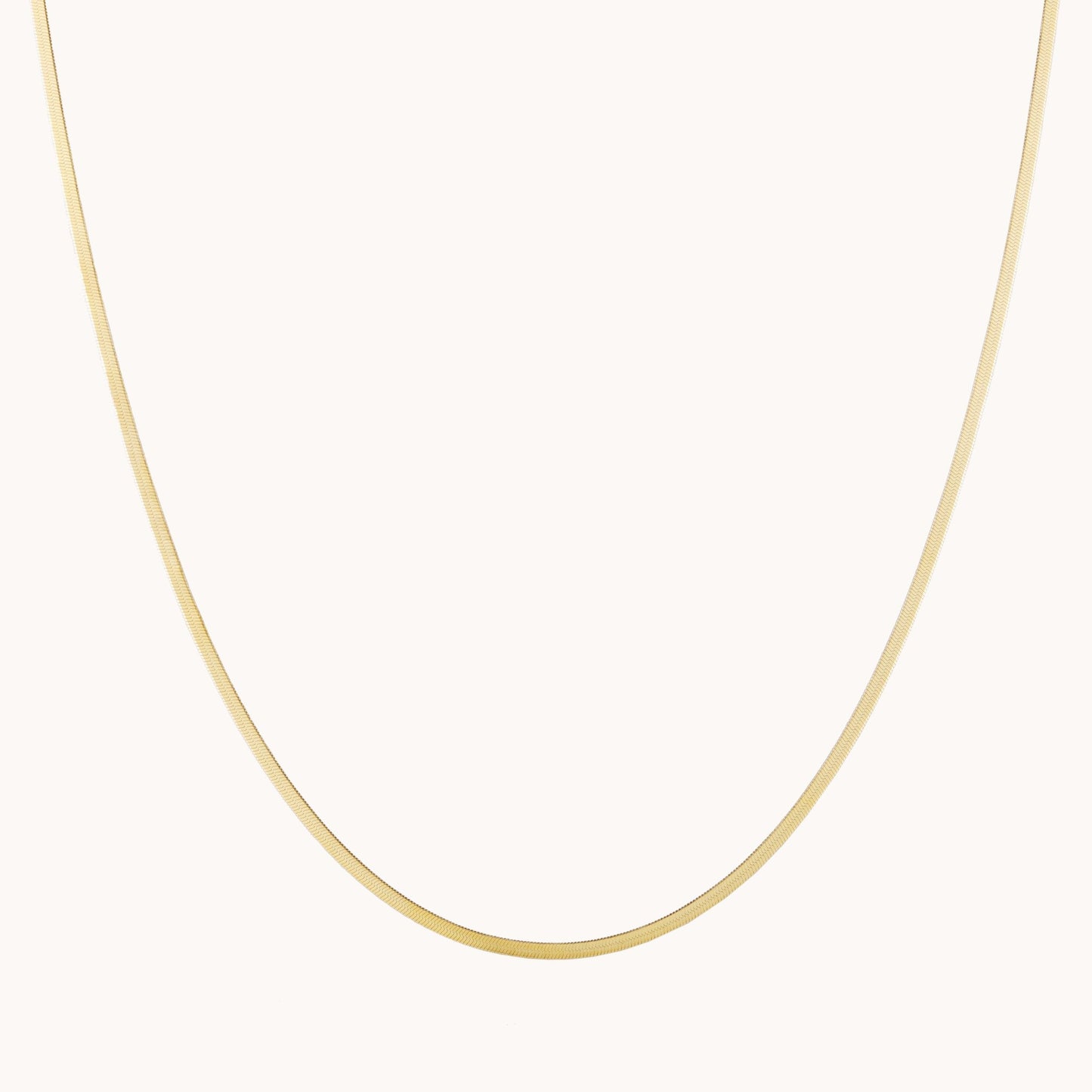 Thin Herringbone Necklace