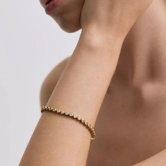 Bezel Tennis Bracelet