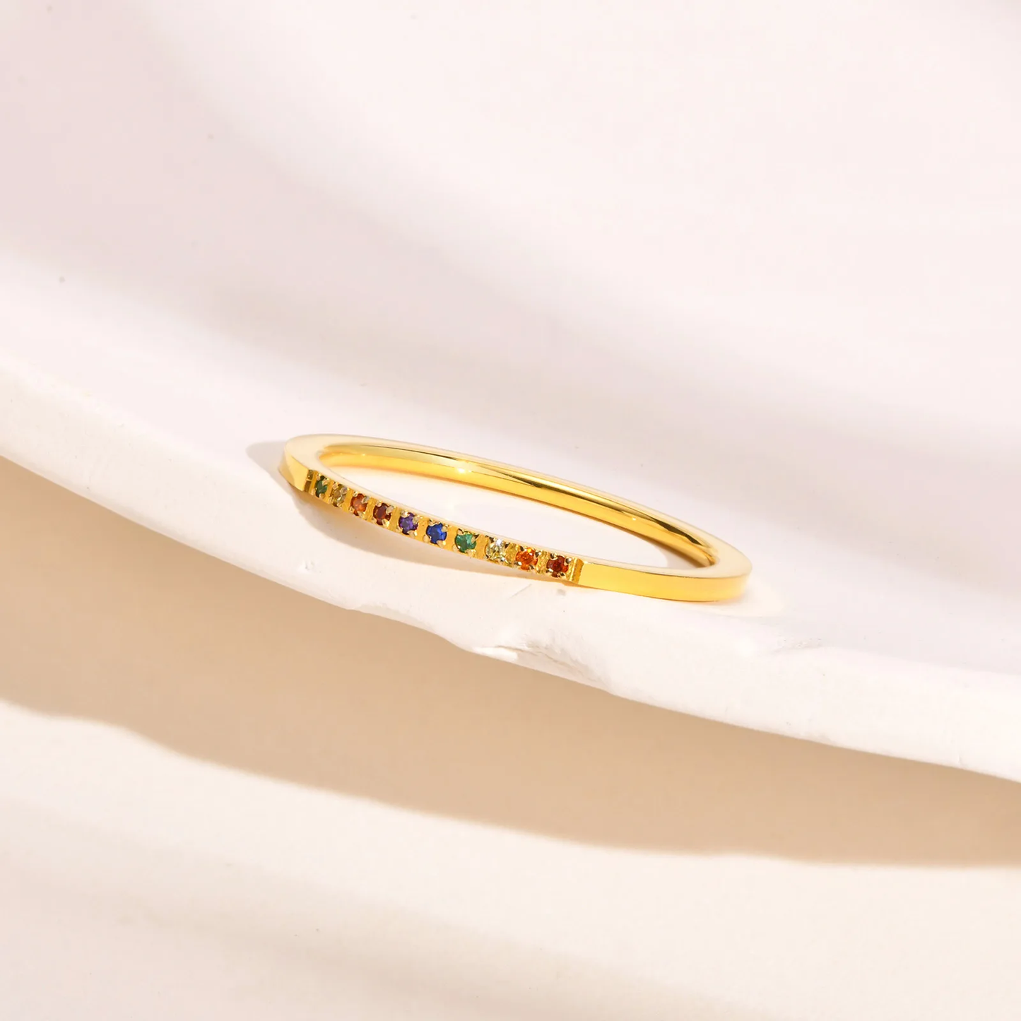 Thin Rainbow Ring