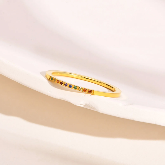Thin Rainbow Ring