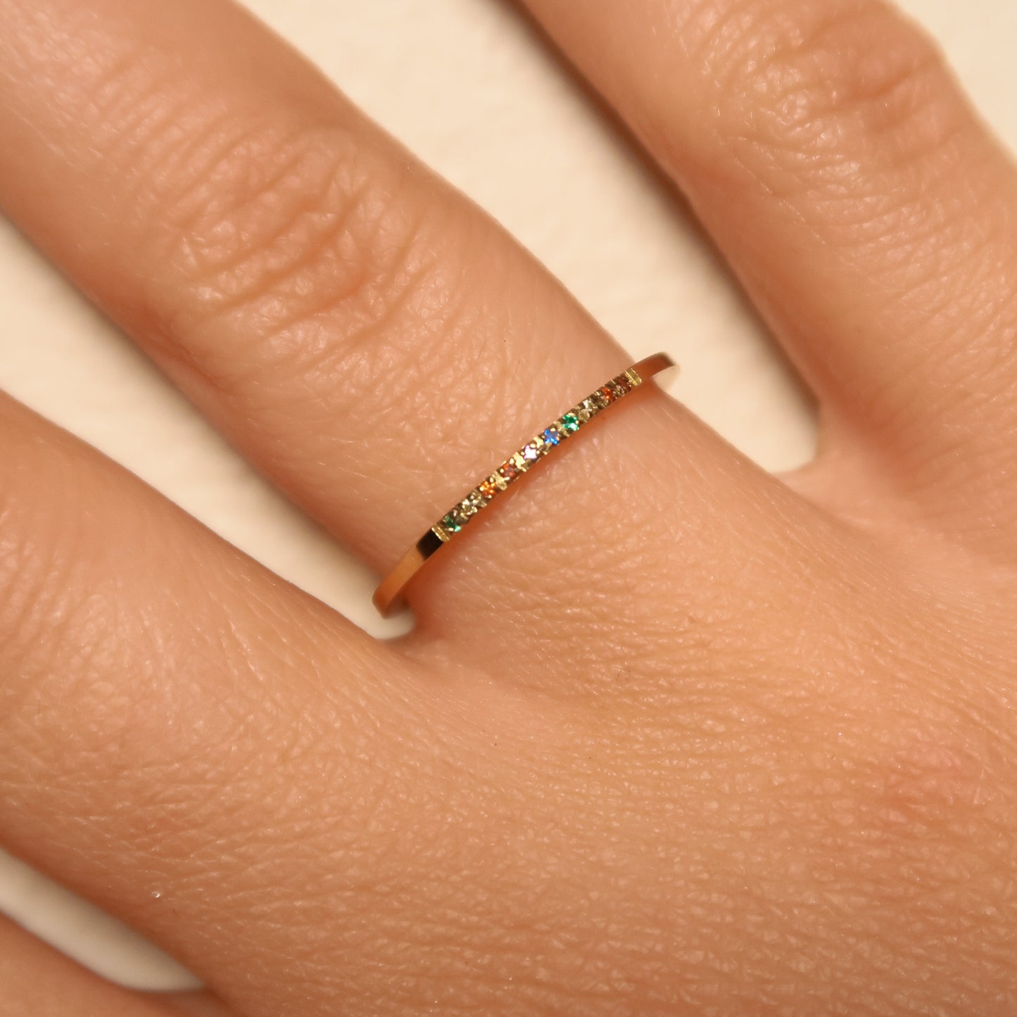 Thin Rainbow Ring