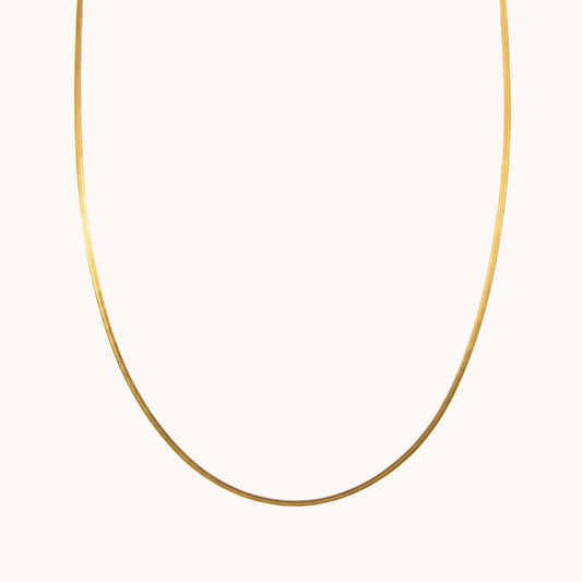 Thin Herringbone Necklace