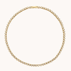 Bezel Tennis Necklace