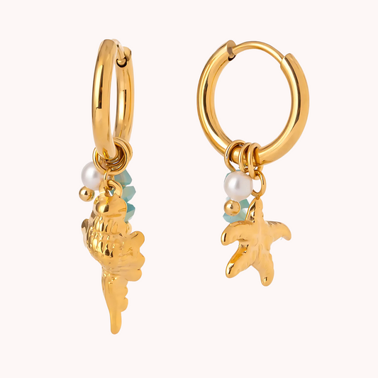 Ocean Charms Hoops