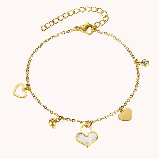 Heart Pendant Bracelet