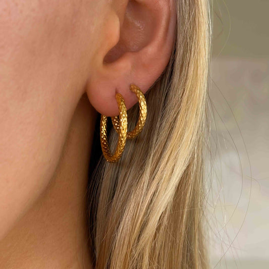Textured Hoop Duo