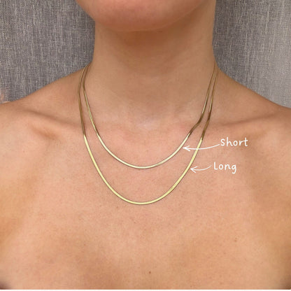 Thin Herringbone Necklace